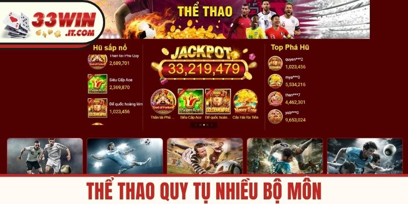 Thể thao quy tụ nhiều bộ môn
