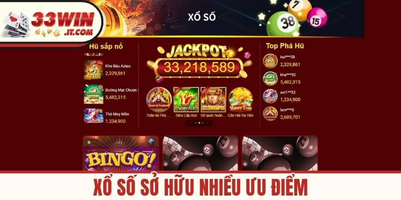 Xổ số sở hữu nhiều ưu điểm